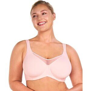 HSIA Full Coverage Comfort Underwire Bra Light Pink size 42DDD
